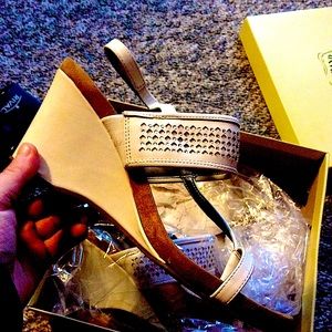 Style and co embellished with rhinestones wedge shoe size 9
